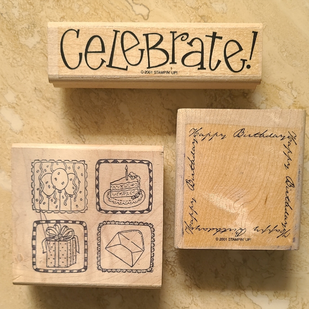 Birthday Wooden Stamp Set